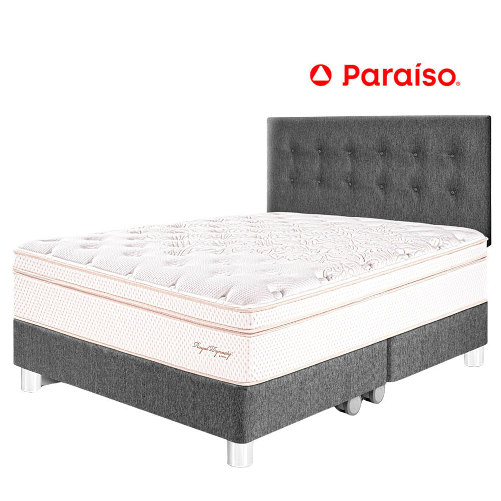 Juego de Dormitorio PARAISO Royal Dynasty Queen Gris