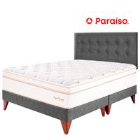 Juego de Dormitorio PARAISO Europeo Royal Dynasty Queen Gris
