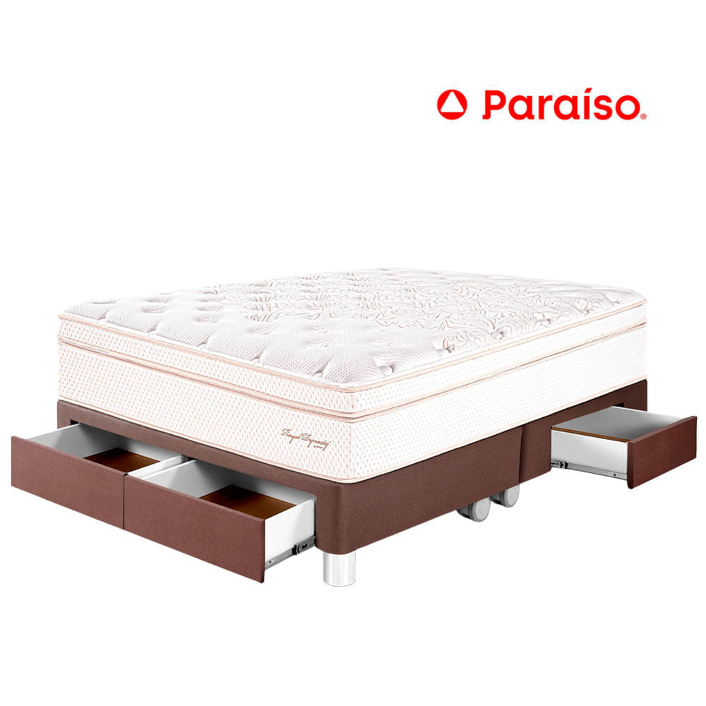 Cama PARAÍSO Royal Dynasty C Caj Quee Chocolate