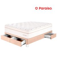 Cama PARAÍSO Royal Dynasty C Caj 2 Plazas Champagne