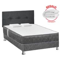 Juego de Dormitorio FORLI Acqua 2 Plazas + Edredón