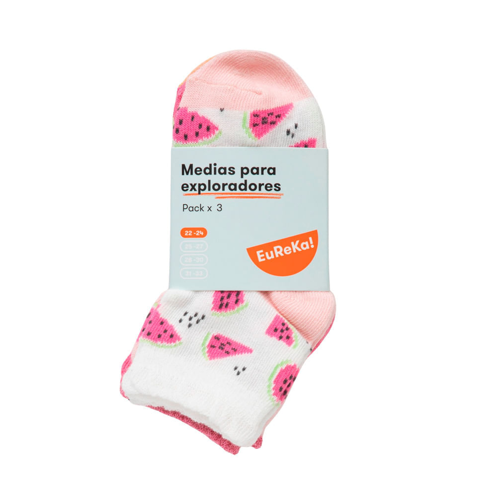 Medias Pack x 3un NA Niña EUREKA