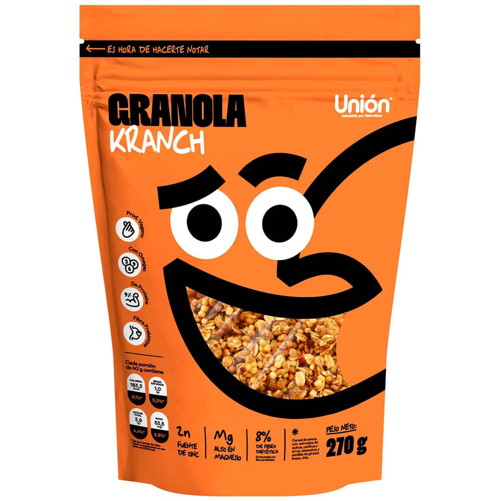 Granola UNIÓN Crunch Doypack 270g