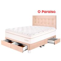 Juego de Dormitorio PARAÍSO Royal Dynasty C Caj Queen Champagne