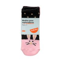 Medias Pack x 3un NA Niña EUREKA