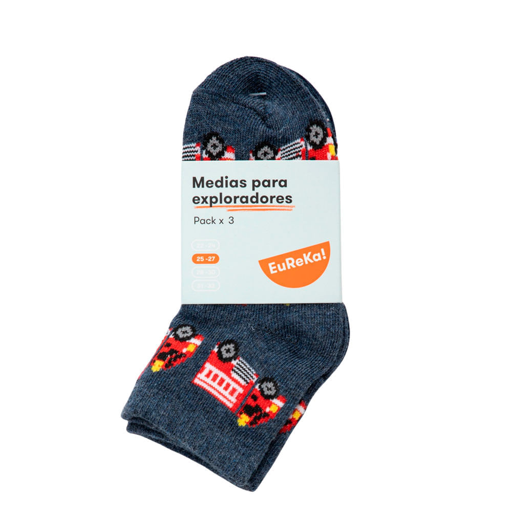 Medias Pack x 3un NO Niño EUREKA