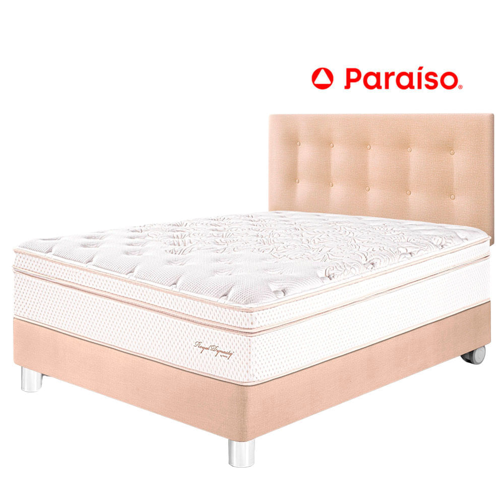 Juego de Dormitorio PARAISO Royal Dynasty 2 Plazas Champagne