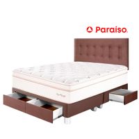 Juego de Dormitorio PARAÍSO Royal Dynasty C Caj Queen Chocolate