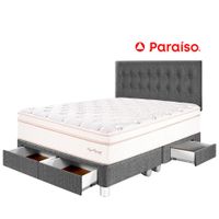 Juego de Dormitorio PARAÍSO Royal Dynasty C Caj King Gris