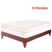 Cama PARAÍSO Euro Royal Dynasty 1.5 Plazas Chocolate