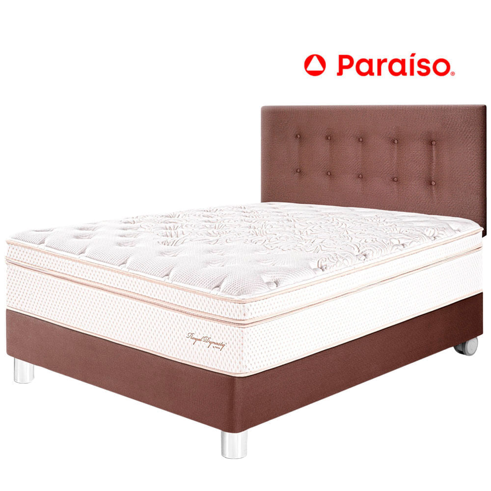 Juego de Dormitorio PARAISO Royal Dynasty 2 Plazas Chocolate