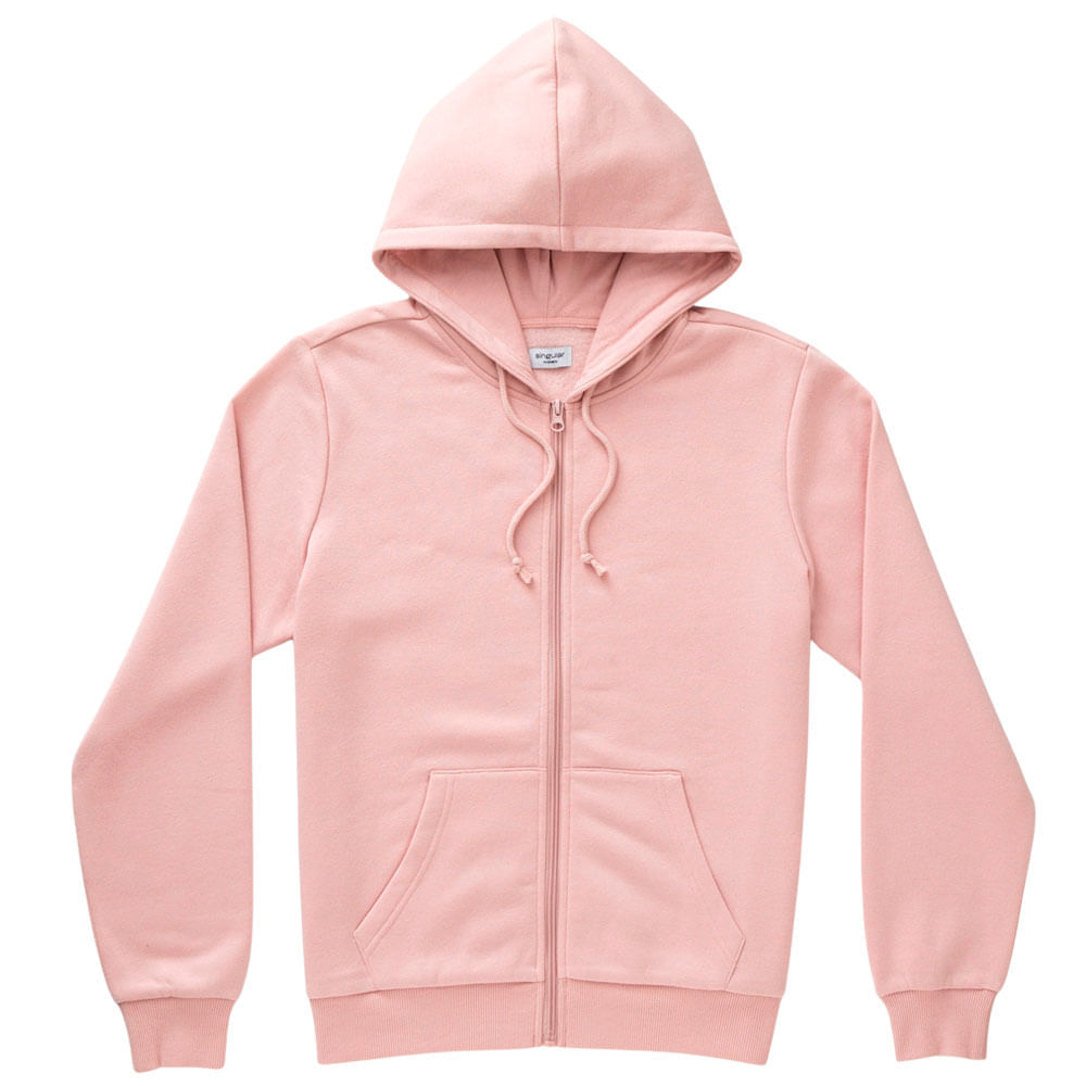 Casacas manga larga deportivo con capucha Básico Mujer SINGULAR Rosado Talla XS