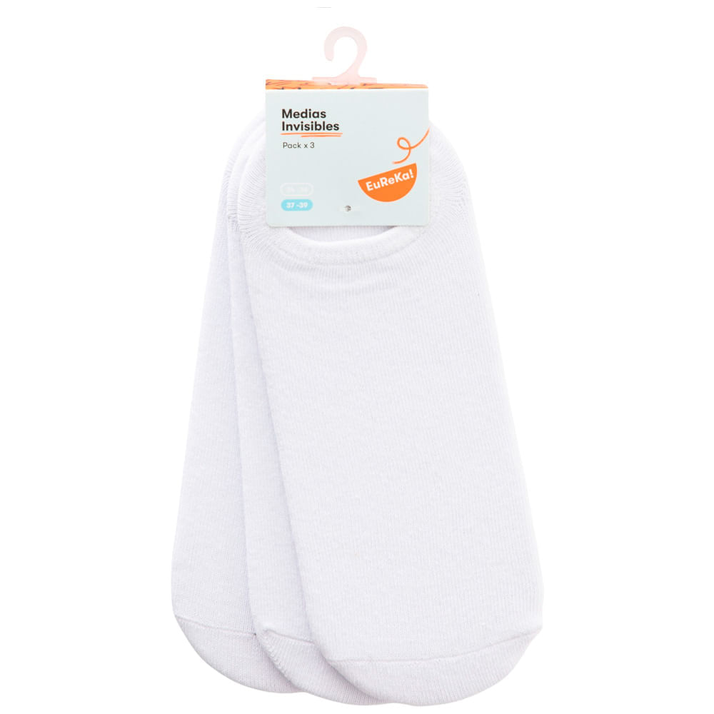 Medias Pack x 3un Invisible Unisex Teen Niño EUREKA