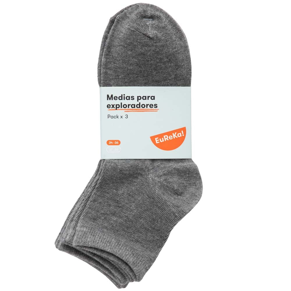 Medias Pack x 3un Unisex J Teen Niño EUREKA