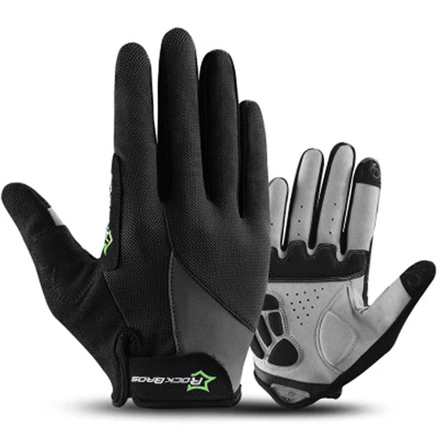 Guantes para ciclismo largos negros Rockbros Talla L
