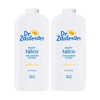 Pack Talco para Bebé DR ZAIDMAN Frasco 400g x2un