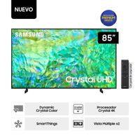 Televisor Samsung 85 pulgadas Crystal UHD 4K HDR Control Remoto Solar 85du8000
