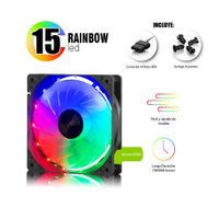 Ventilador de Case Gamer Turbine Rainbow Airboom AB-125