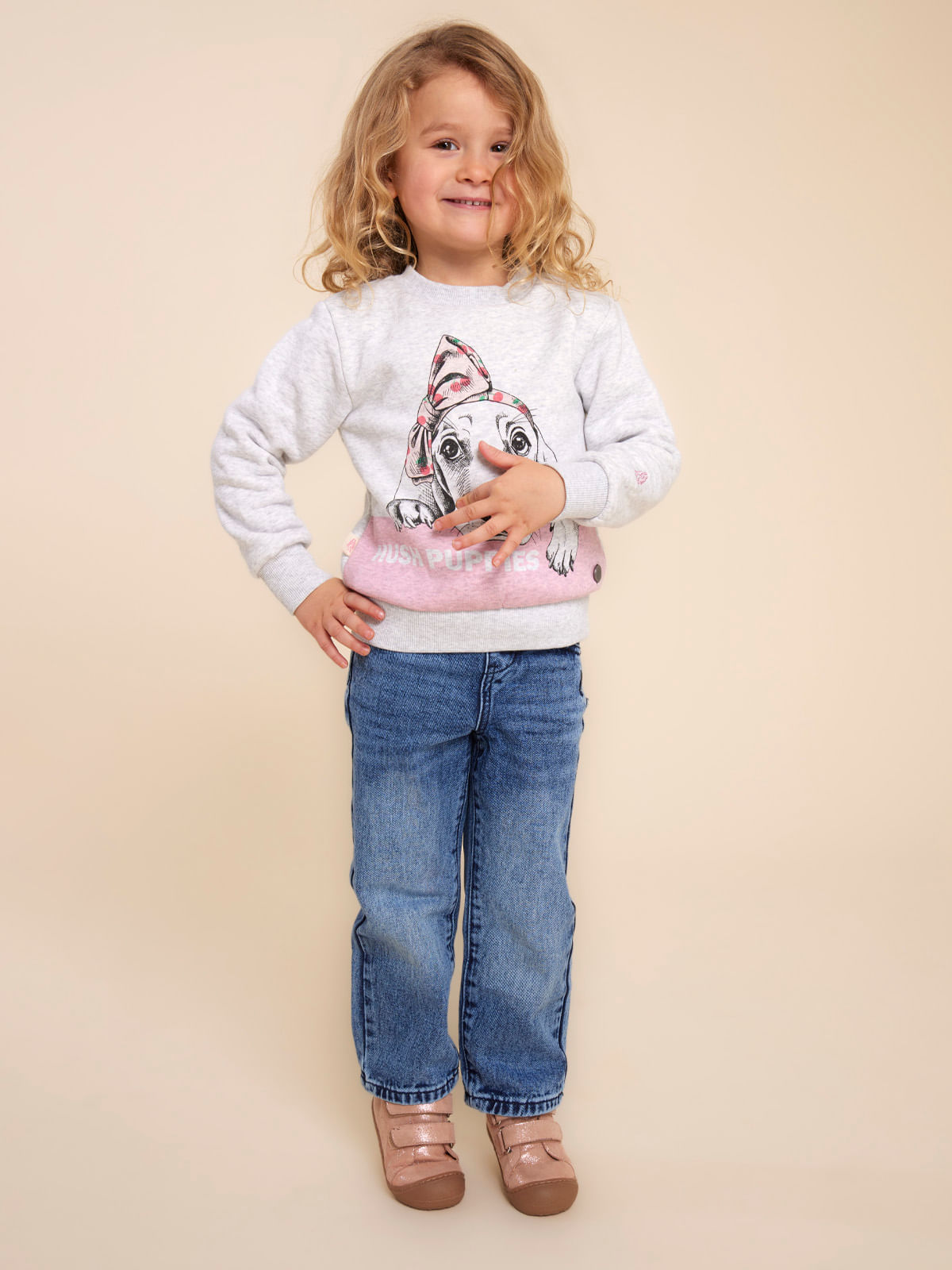 Jean Para Niña Algodón Comfy Azul Hush Puppies Kids