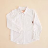 Camisa Manga Larga Para Niño Algodón Shioxford Blanco Hush Puppies Kids