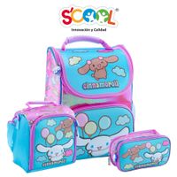 Pack Mochila + Lonchera + Cartuchera Scoolpick Ofi 3D Mg Cinnamoroll