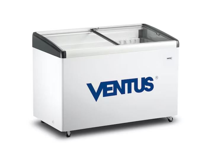 VENTUS CONSERVADORA TAPA VIDRIO INCLINADO CTV-400I - BLANCO 400 L