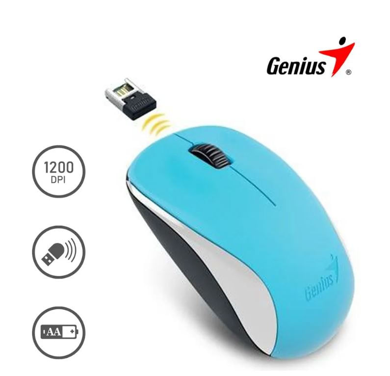 MOUSE GENIUS INALAMBRICO NX-7000 CELESTE