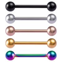 Set x 2 Piercings para lengua modelo barra colores al azar