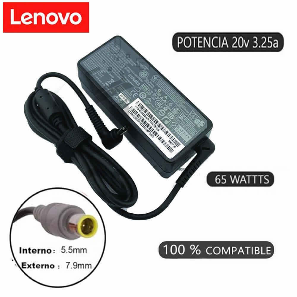 Cargador Compatible Lenovo 20v 3.25a 65W 7.9*5.5