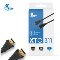 CABLE HDMI A HDMI, XTECH XTC-311, 1,8 METROS COLOR NEGRO
