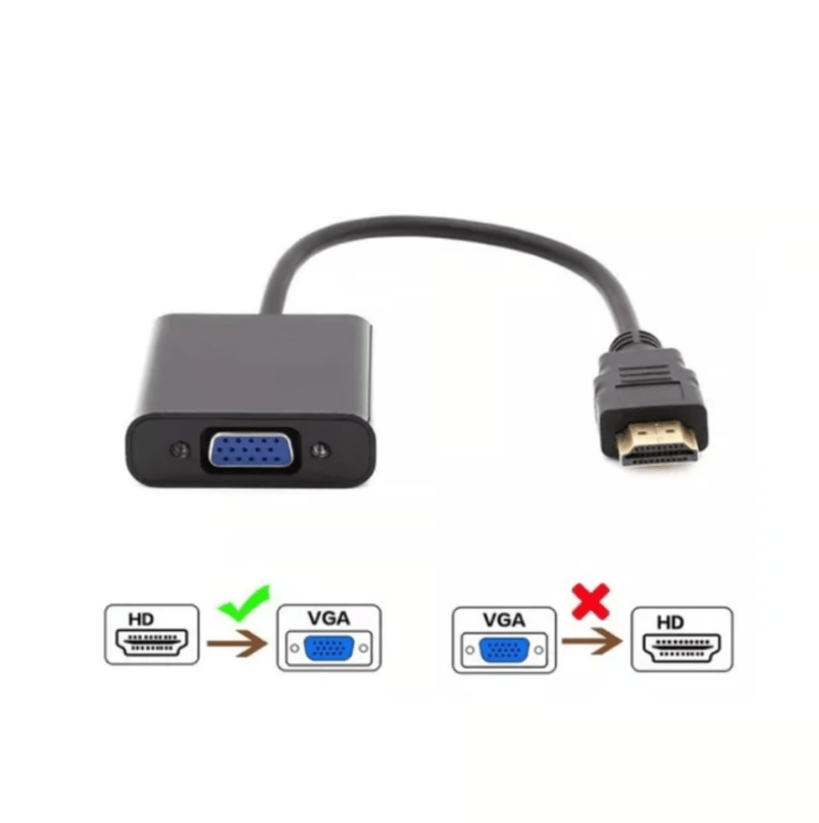 CABLE ADAPTADOR HDMI A VGA 108P HDMI