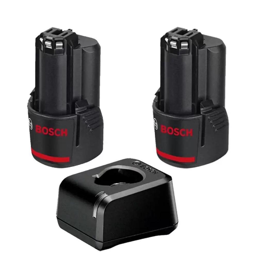 Kit 2 Baterias + Cargador Bosch 12V 2.0 Amperios Bosch