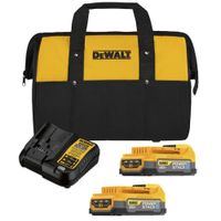 Set de 2 Baterías Powerstack 20V 1.7 Ah + Cargador + Bolso Dewalt DCBP034E2-B2