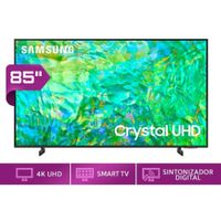 Televisor Samsung 85 pulgadas Crystal UHD 4K HDR Control Remoto Solar 85du8000