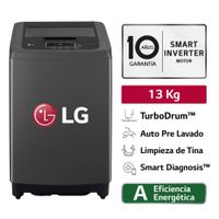 LAVADORA LG CARGA SUPERIOR 13KG WT13BPBK SMART MOTION NEGRO