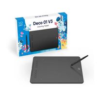 TABLETA GRÁFICA XP-PEN DECO 01 V3 / USB-C NEGRO / Android - Windows y MacOS