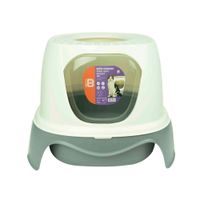 Baño de Gato Basa Rocket Gris + Rastrillo -10307