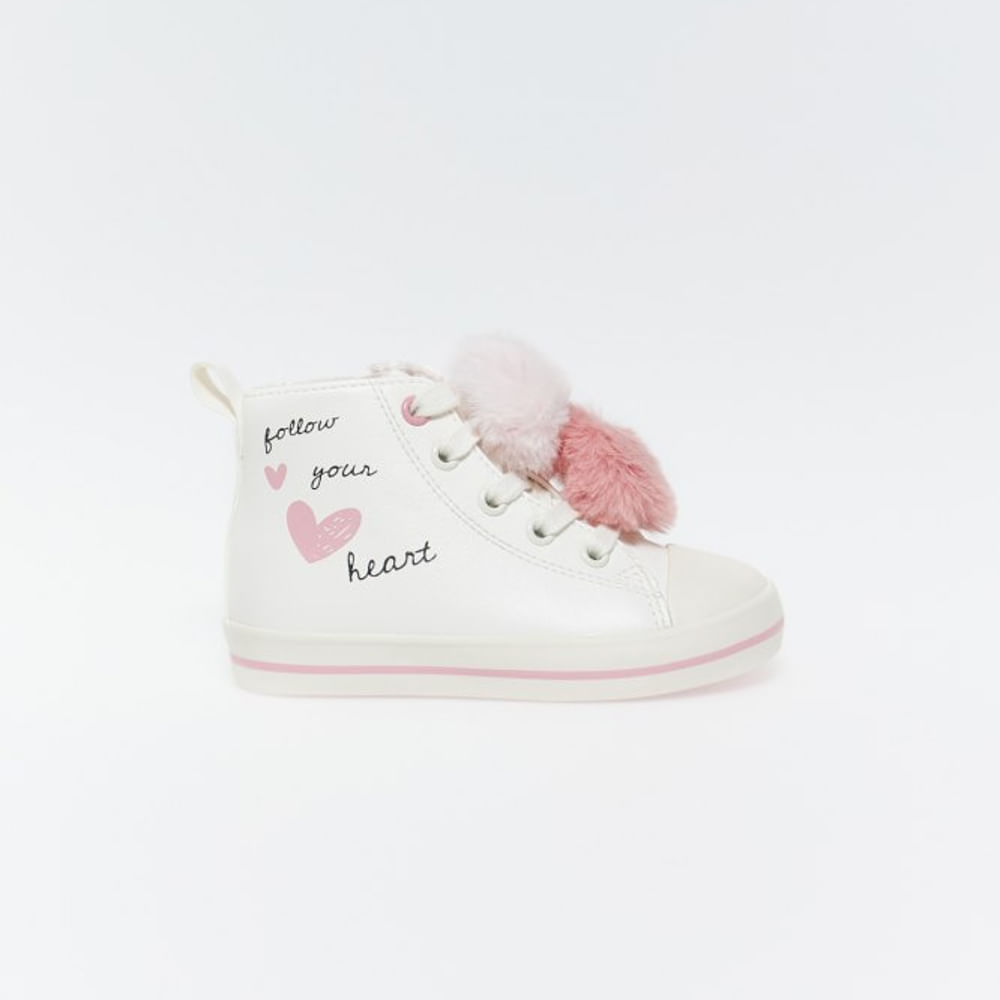 Zapatillas Bota Heart Sfera Bebé Niña Blanco