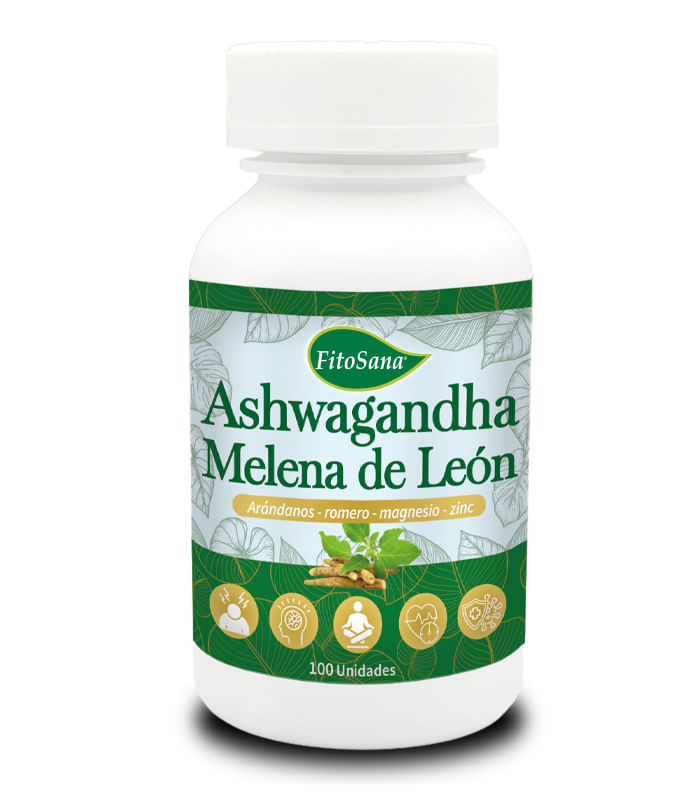 ASHWAGANDHA MELENA DE LEÓN FITOSANA - CAPSULAS 100U