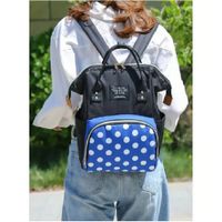 MOCHILA PAÑALERA AZUL LIVING TRAVELING SHARE - MEGA IMPORT
