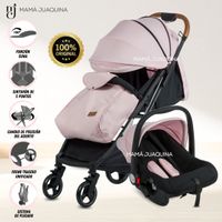 Coche Happy Travel con Porta Bebe ROSA