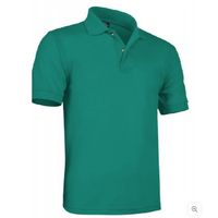 Polo Cuello Camisero Manga Corta Verde Jade