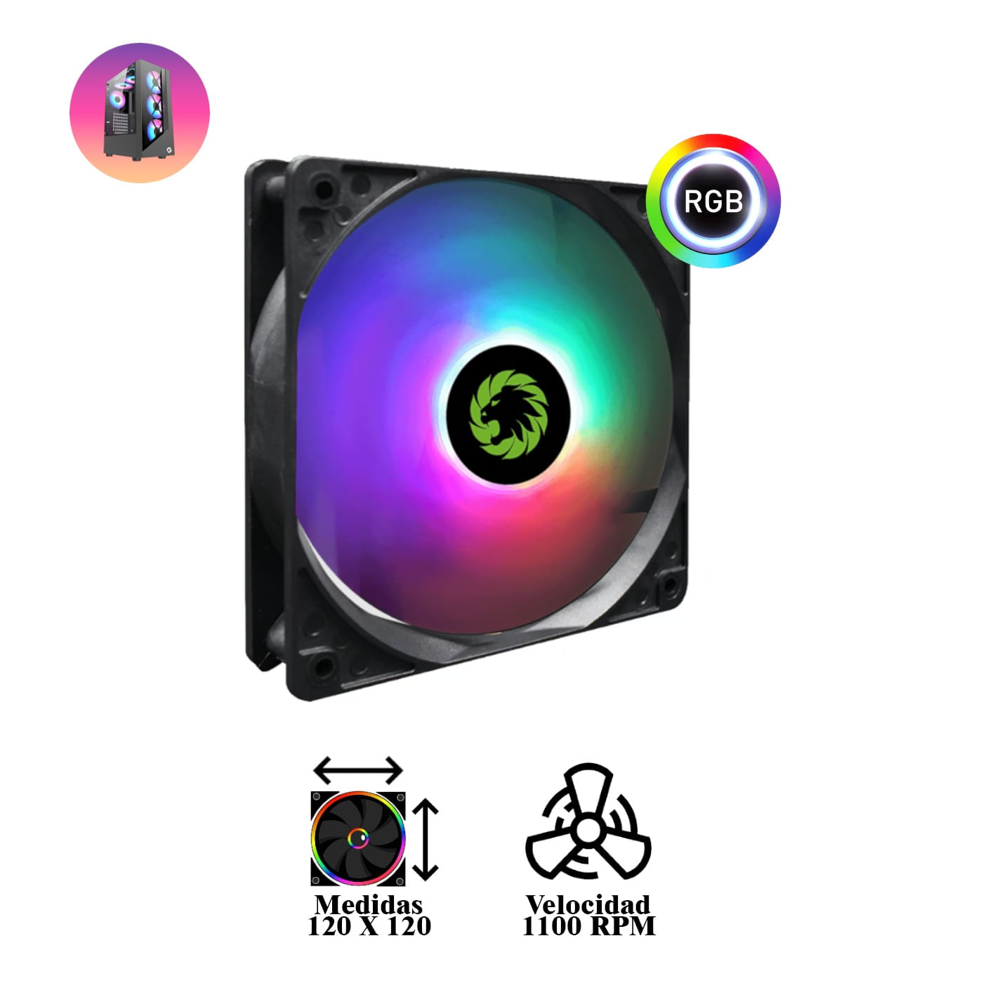 COOLER GAMEMAX AIRFORCE GMX-AF12X RGB