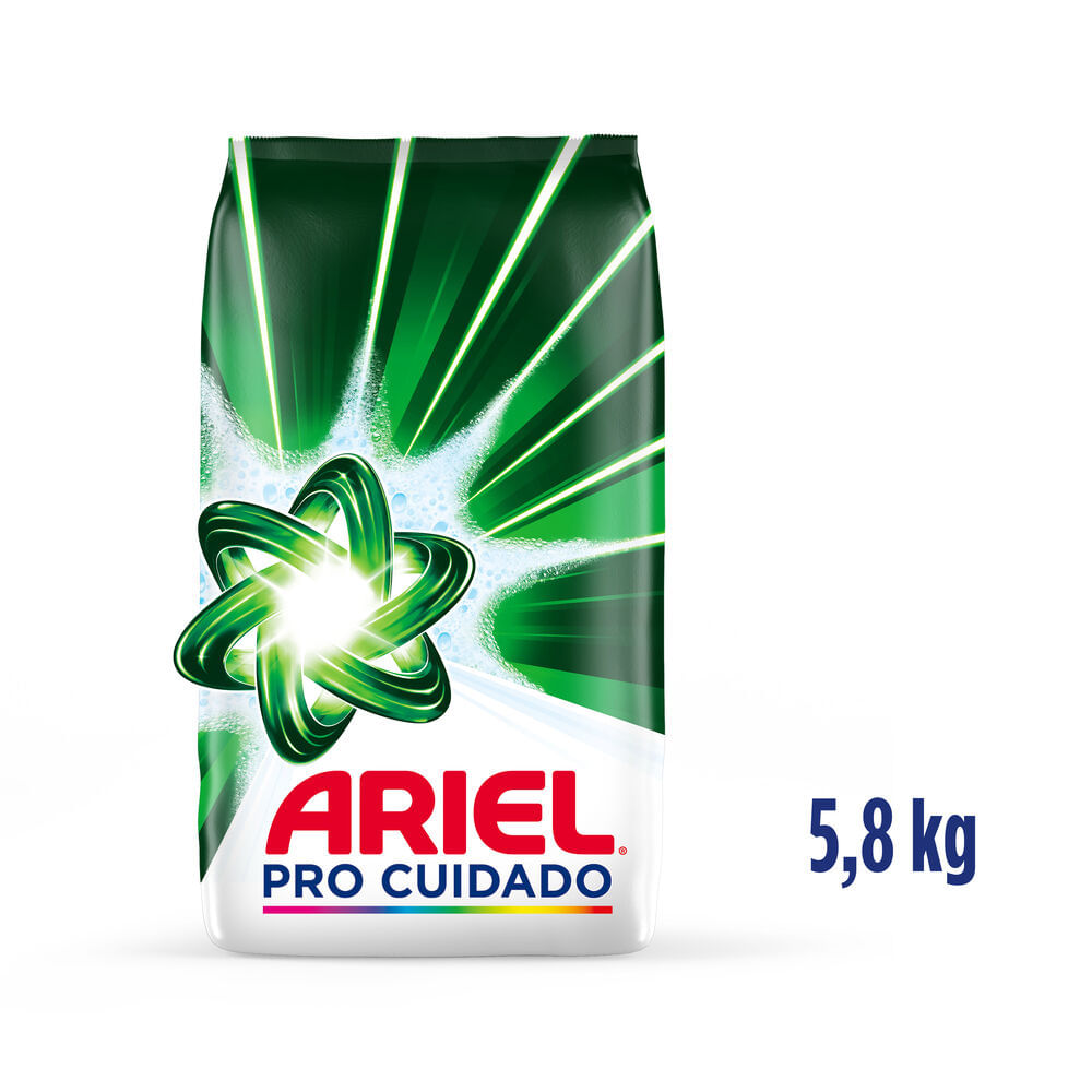 Detergente en Polvo Ariel Regular Pro Cuidado 5.8kg