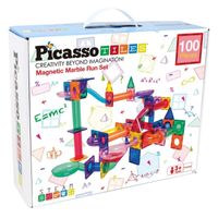 Bloques Magnéticos Pista de Canicas de 100 piezas - Juego STEM Educativo para Niños, PicassoTiles