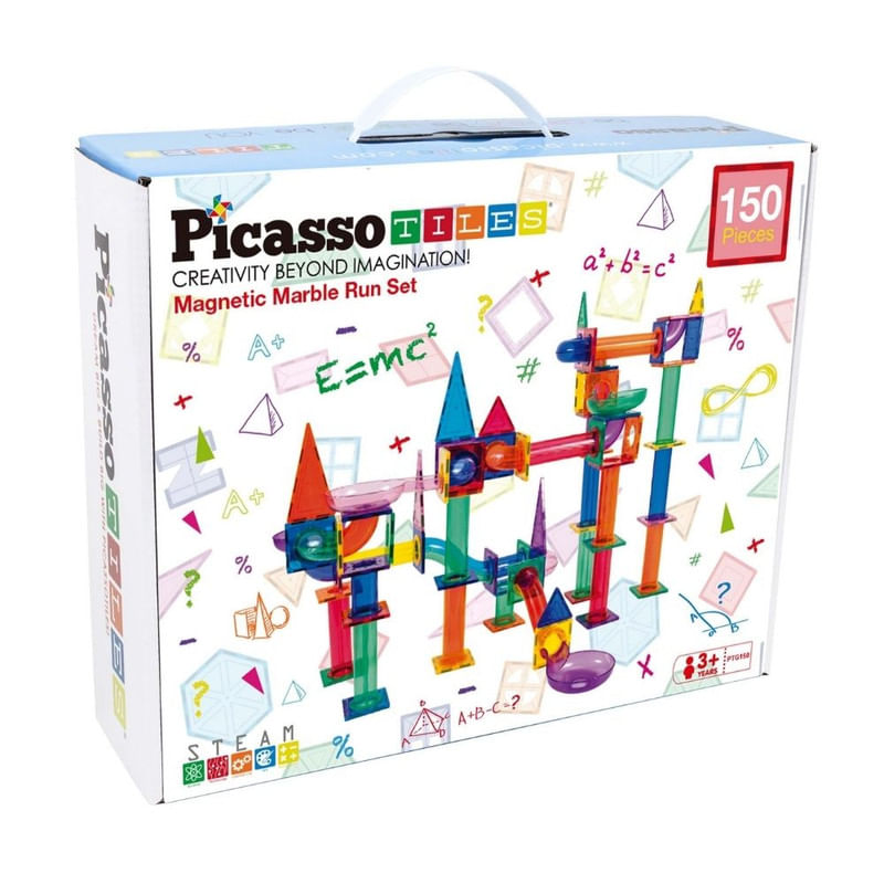 Bloques Magnéticos Pista de Canicas de 150 piezas - Juego STEM Educativo para Niños, PicassoTiles