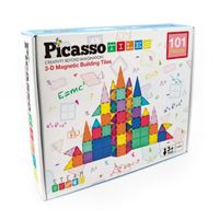 Juego de Bloques de Construcción Magnéticos de 101 piezas - Juego STEM Educativo  para Niños, Picass