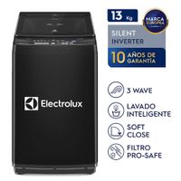 Lavadora Electrolux Carga Superior 13kg Efficient Silent Inverter Negra (EWIJ13F2XSYB)