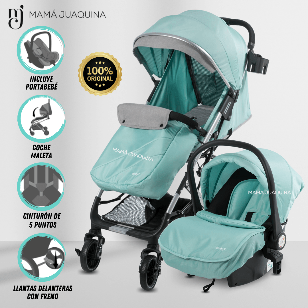 COCHE DE PASEO «DOLCE PRAGA» Turquesa