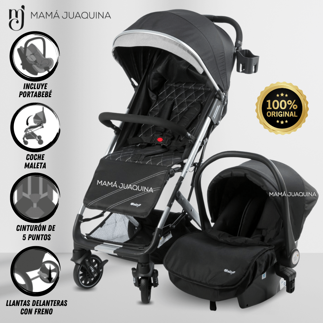 COCHE DE PASEO «DOLCE PRAGA» NEGRO